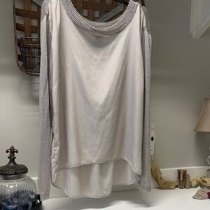 Elegant silver snd gray Women's Top